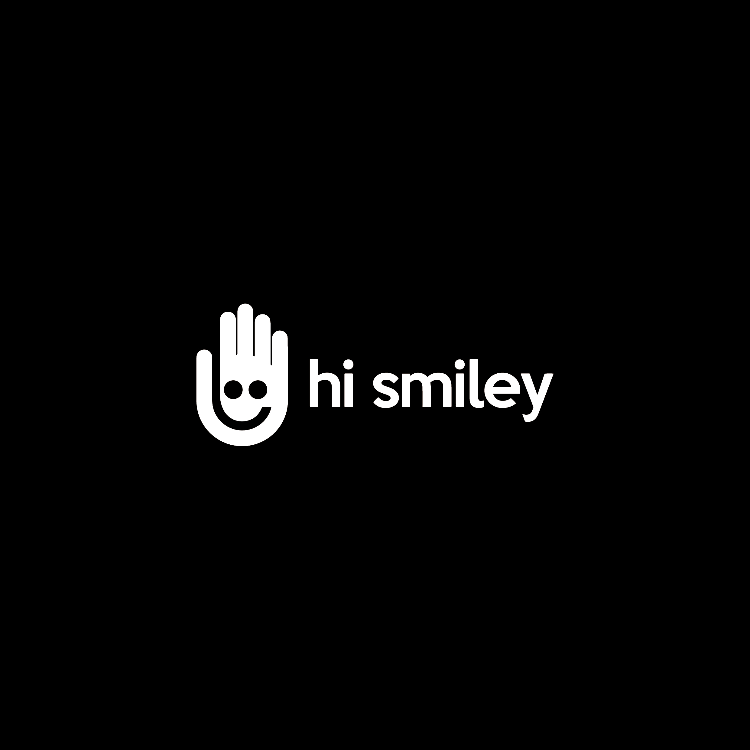 Hi Smiley Logo-Beyaz