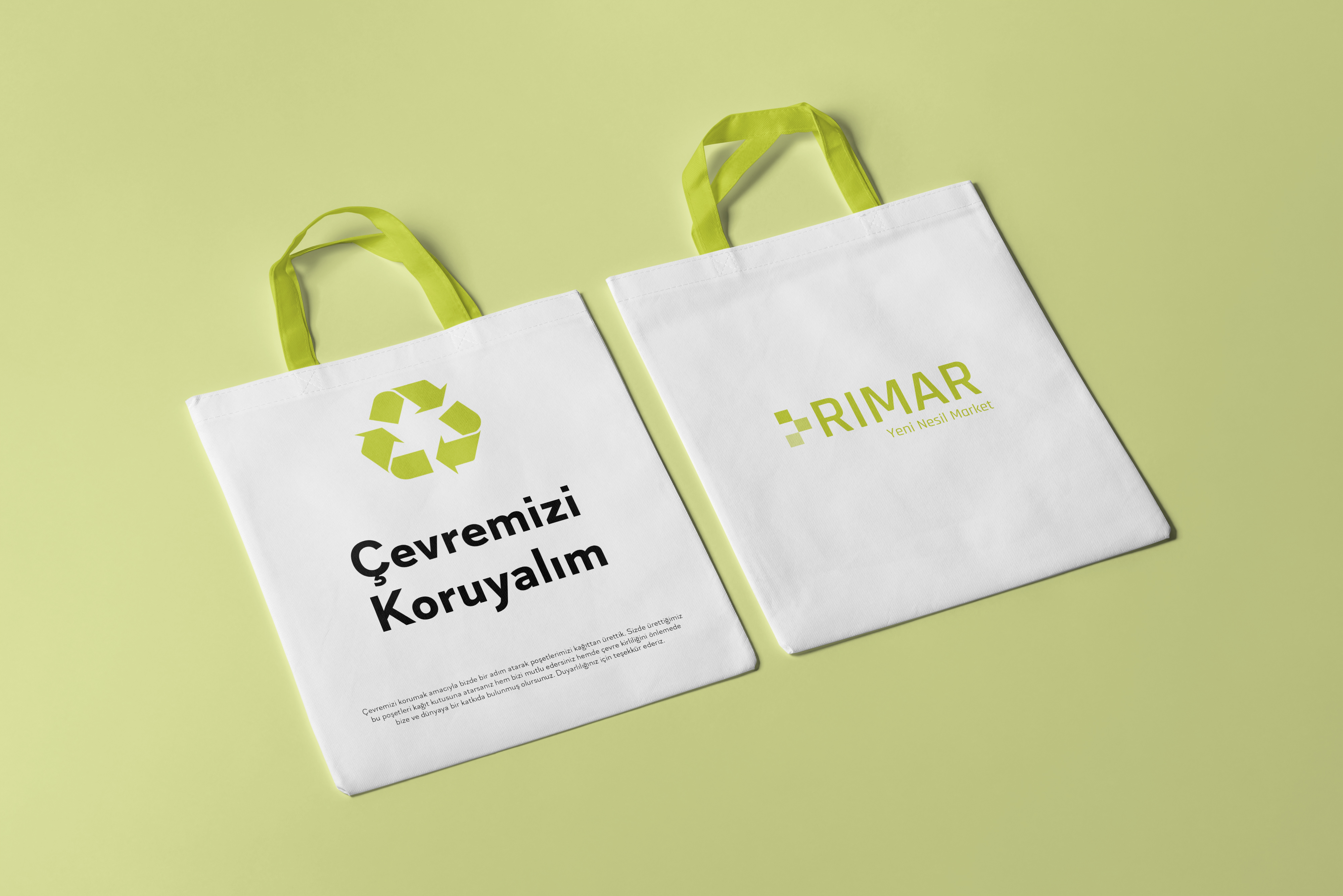 Kağıt poşet mockup Rimar