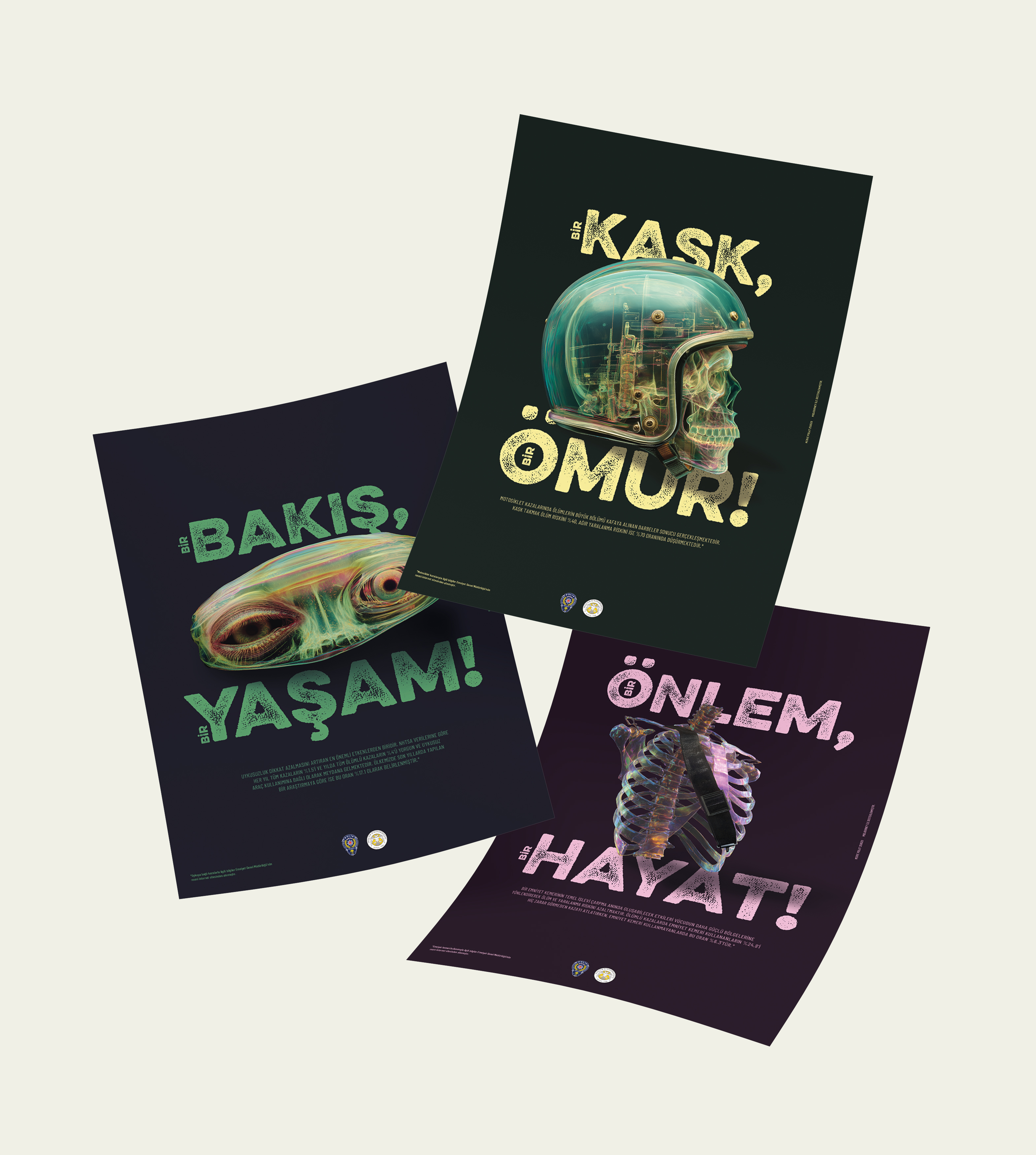 trafil üçlü afiş mockup