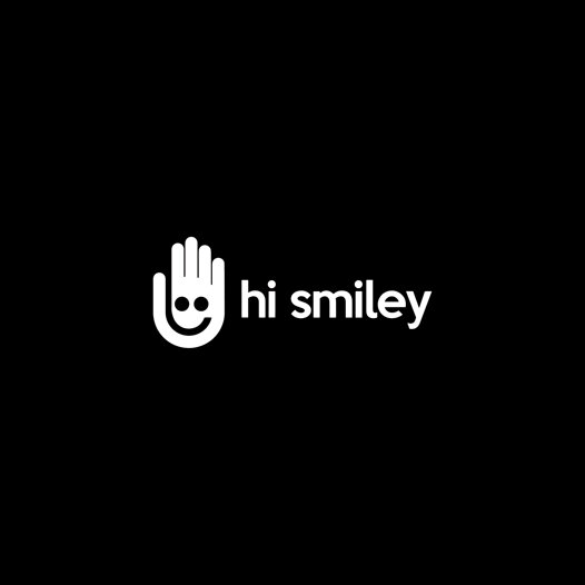 Hi Smiley Logo-Beyaz